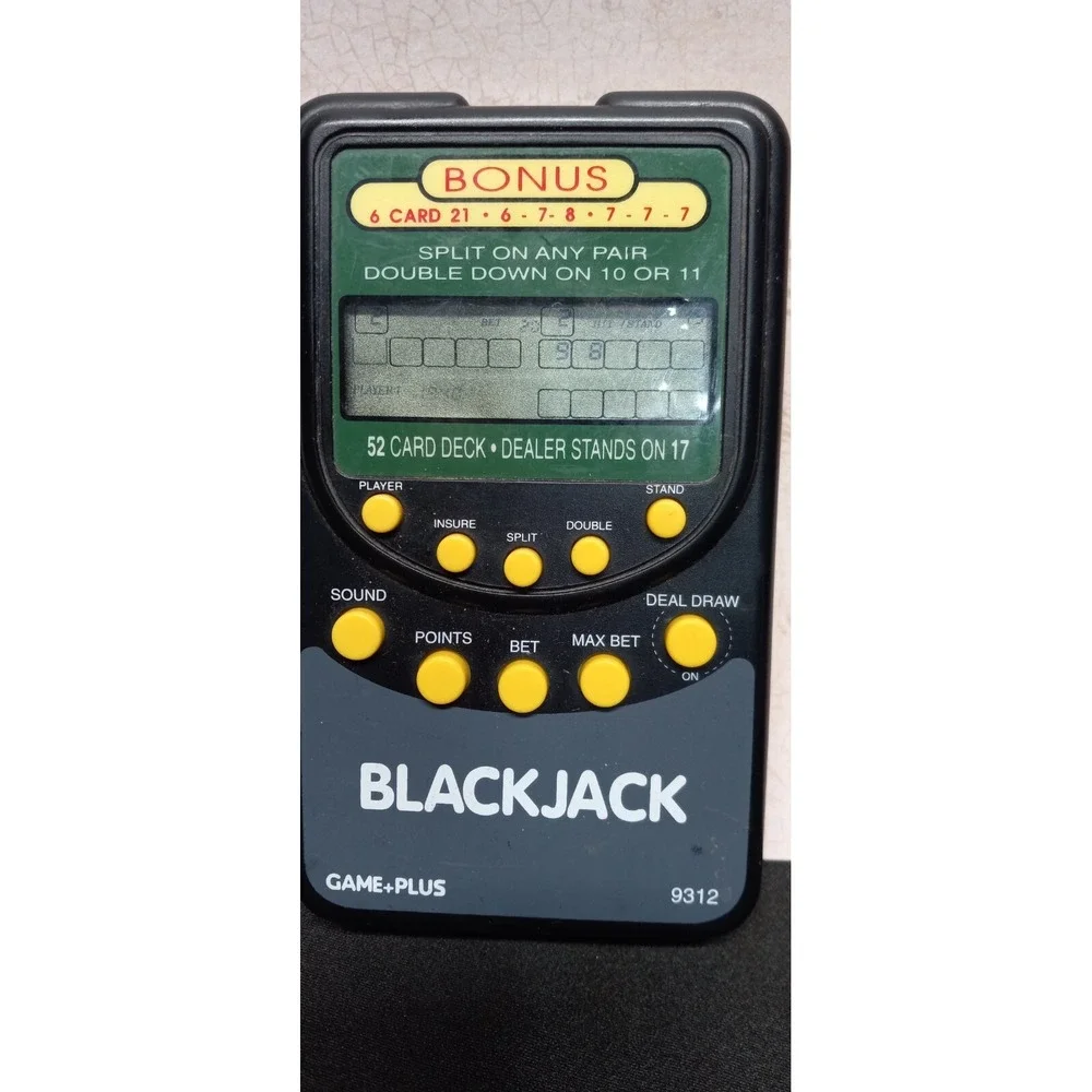 BlackJack handheld game tested working travel portable not risky